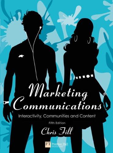 Marketing Communications: Interactivity, Communities and Content