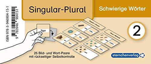 Meine Grammatikdose 2 - Singular-Plural - Schwierige Wörter: 25 Bild- und Wort-Paare mit rückseitiger Selbstkontrolle in der Box