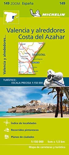 Michelin Costa del Azahar, Valencia y alreddores: Straßen- und Tourismuskarte 1:150.000 (MICHELIN Zoomkarten, Band 142)