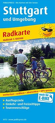 Stuttgart und Umgebung: Radkarte mit Ausflugszielen, Einkehr- & Freizeittipps, wetterfest, reissfest, abwischbar, GPS-genau. 1:100000 (Radkarte/RK)