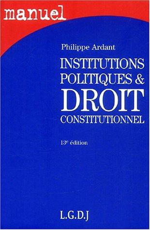 Institutions politiques et droit constitutionnel (Manuels)