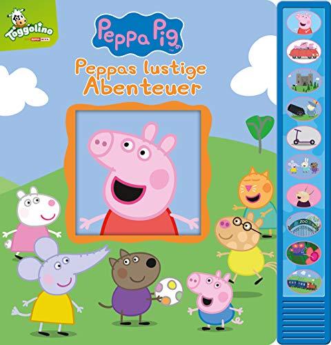 Peppa Pig - Peppas lustige Abenteuer - Vorlese-Pappbilderbuch mit 10 fröhlichen Geräuschen für Kinder ab 3 Jahren