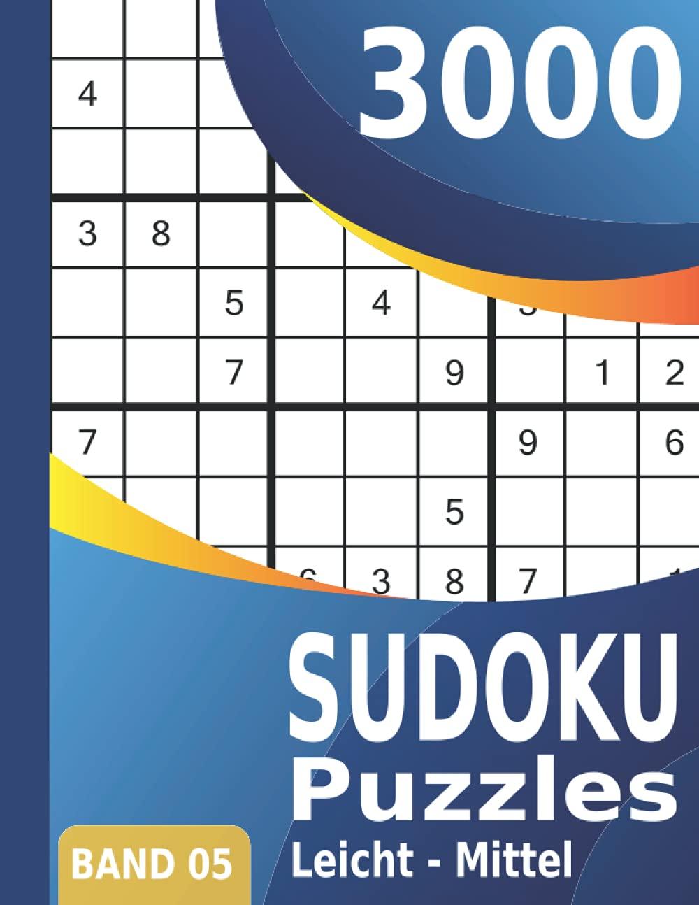 3000 Sudoku: Puzzles Leicht - Mittel | Großes Sudoku Buch für Erwachsene | Band 05