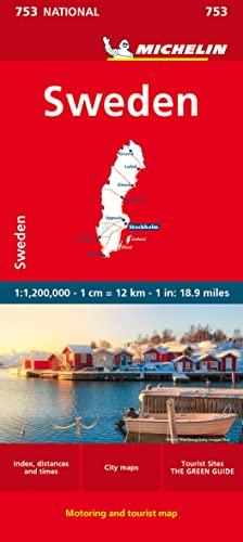 Michelin Schweden: Straßen- und Tourismuskarte 1:1 200 000 (MICHELIN Nationalkarten)