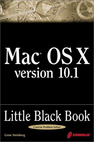 Mac OS X Version 10.1 Little Black Book