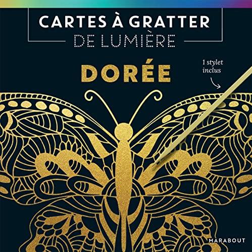 Cartes à gratter de lumière : dorée