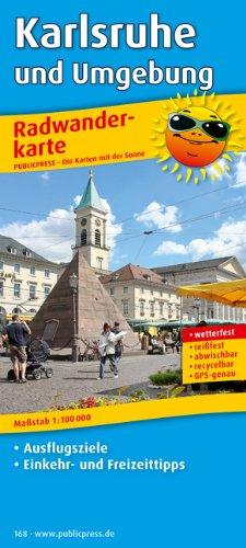 Radwanderkarte Karlsruhe und Umgebung: Mit Ausflugszielen, Einkehr- & Freizeittipps, reissfest, wetterfest, abwischbar, GPS-genau. 1:100000: mit ... wetterfest, reissfest, abwischbar, GPS-genau