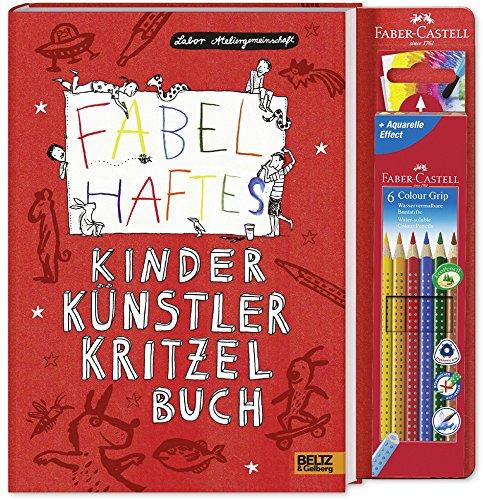 Fabelhaftes Kinder Künstler Kritzelbuch: Mit sechs Colour-Grip Stiften