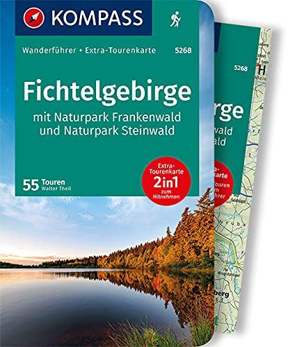 KOMPASS Wanderführer Fichtelgebirge mit Naturpark Frankenwald und Naturpark Steinwald: Wanderführer mit Extra-Tourenkarte 1:65000, 55Touren, GPX-Daten zum Download.