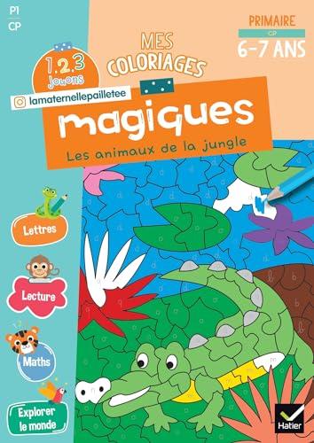 Mes coloriages magiques, primaire CP, 6-7 ans : les animaux de la jungle