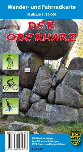 Der Oberharz: Wander- und Fahrradkarte