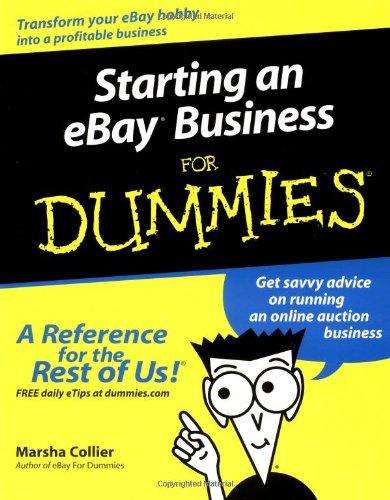 Starting an eBay Business For Dummies (For Dummies (Computers))