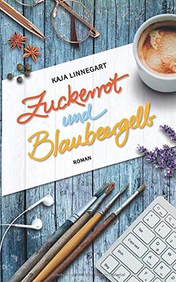 Zuckerrot und Blaubeergelb