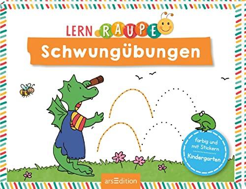 Lernraupe – Schwungübungen: Übungen und Rätsel für Kindergartenkinder