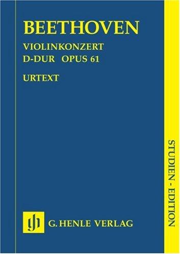 Violinkonzert D-dur op. 61. Studien-Edition