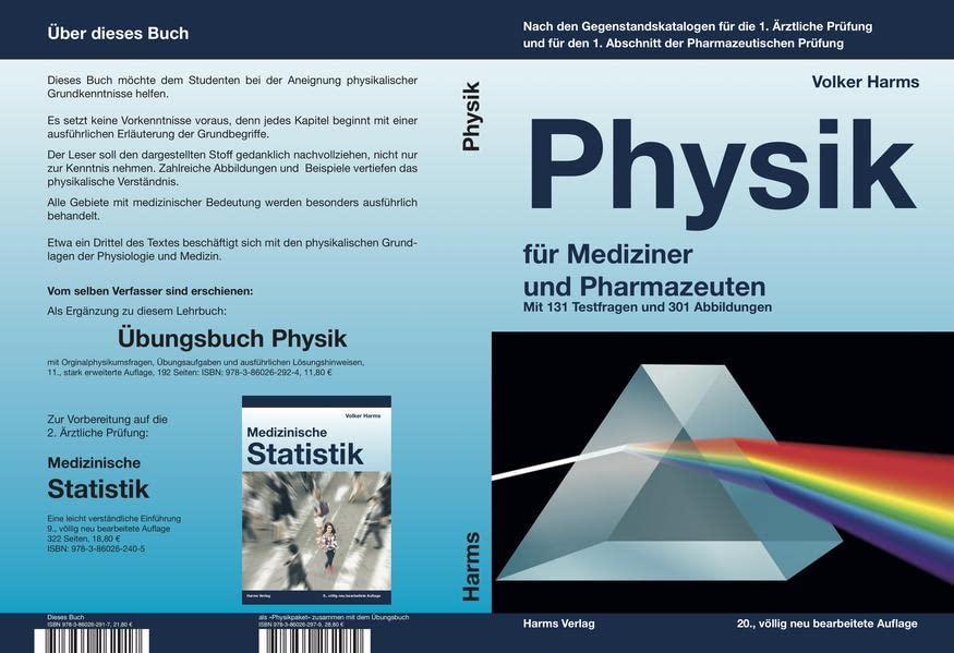 Physik für Mediziner und Pharmazeuten: Ein kurzgefasstes Lehrbuch für Mediziner und Therapeuten