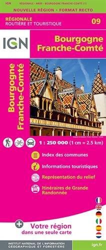 Bourgogne Franche-Comté 1:250 000