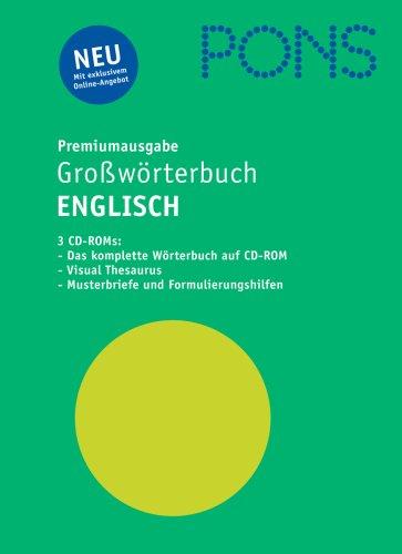 PONS Großwörterbuch Englisch; im Schuber; mit 3 CD-ROMs und Zusatzheft 'Englisch Aktiv'