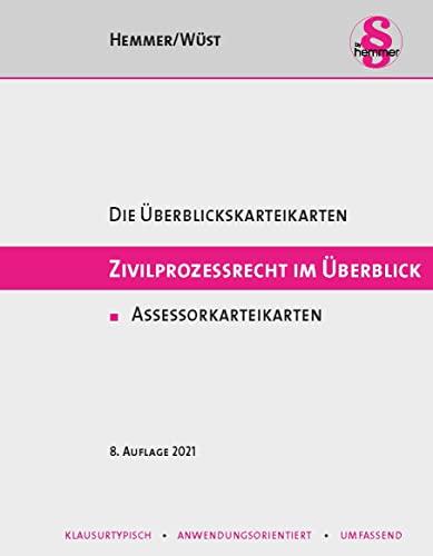 Assessor Karteikarten Zivilprozessrecht im Überblick: Karteikarten (Karteikarten - Zivilrecht)