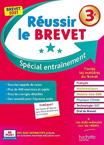 Réussir le brevet 3e : spécial entraînement : brevet 2021