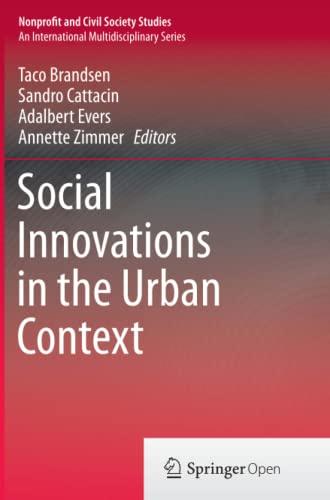 Social Innovations in the Urban Context (Nonprofit and Civil Society Studies)