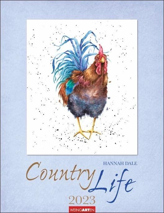 Country Life Kalender 2023. Wandkalender mit liebevoll gestalteten Tierbildern der Illustratorin und Zoologin Hannah Dale. Kunstvoller Tierkalender 2023 im Format 34x44 cm.