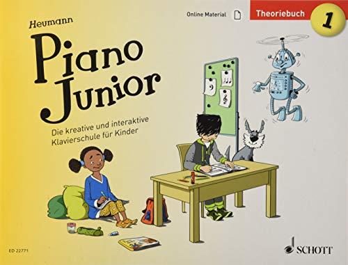 Piano Junior: Theoriebuch 1: Die kreative und interaktive Klavierschule für Kinder. Band 1. Klavier. (Piano Junior - deutsche Ausgabe)