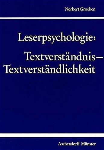 Leserpsychologie: Textverständnis - Textverständlichkeit