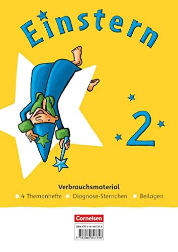 Einstern - Mathematik - Ausgabe 2021 - Band 2: Themenhefte 1-4, Diagnoseheft und Kartonbeilagen im Paket - Verbrauchsmaterial, mit BuchTaucher-App