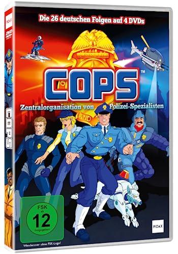 C.O.P.S. (COPS) - Actiongeladene Polizeiserie - Die Helden der Kindheit sind zurück - 80er Fantasy Cartoon-Serie - Die 26 deutschen Folgen [4 DVDs]