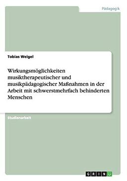 Wirkungsmöglichkeiten musiktherapeutischer und musikpädagogischer Maßnahmen in der Arbeit mit schwerstmehrfach behinderten Menschen