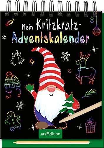 Mein Kritzkratz-Adventskalender: 24 zauberhafte Motive zum Freikratzen, für Kinder ab 5 Jahren