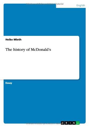 The history of McDonald's