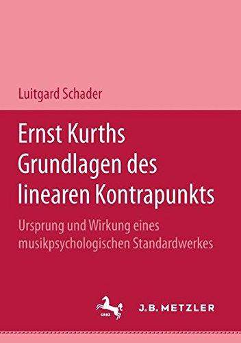 Ernst Kurths Grundlagen des linearen Kontrapunkts: Ursprung und Wirkung eines musikpsychologischen Standardwerkes