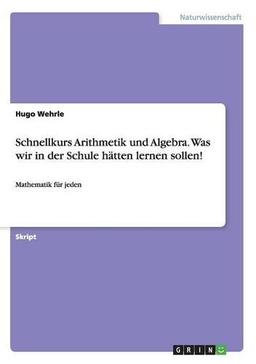 Schnellkurs Arithmetik und Algebra. Was wir in der Schule hätten lernen sollen!: Mathematik für jeden