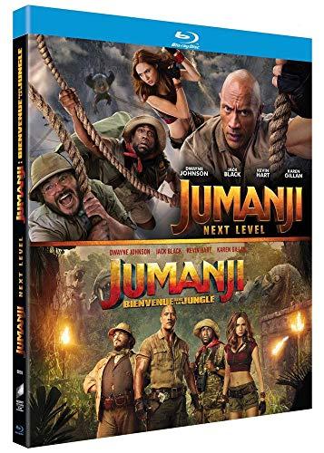 Jumanji 1 et 2 : bienvenue dans la jungle ; next level [Blu-ray] [FR Import]