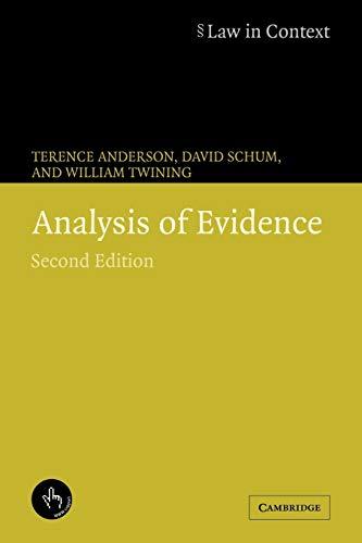 Analysis of Evidence (Law in Context)