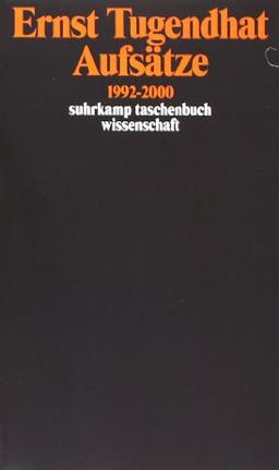 Aufsätze 1992-2000 (suhrkamp taschenbuch wissenschaft)