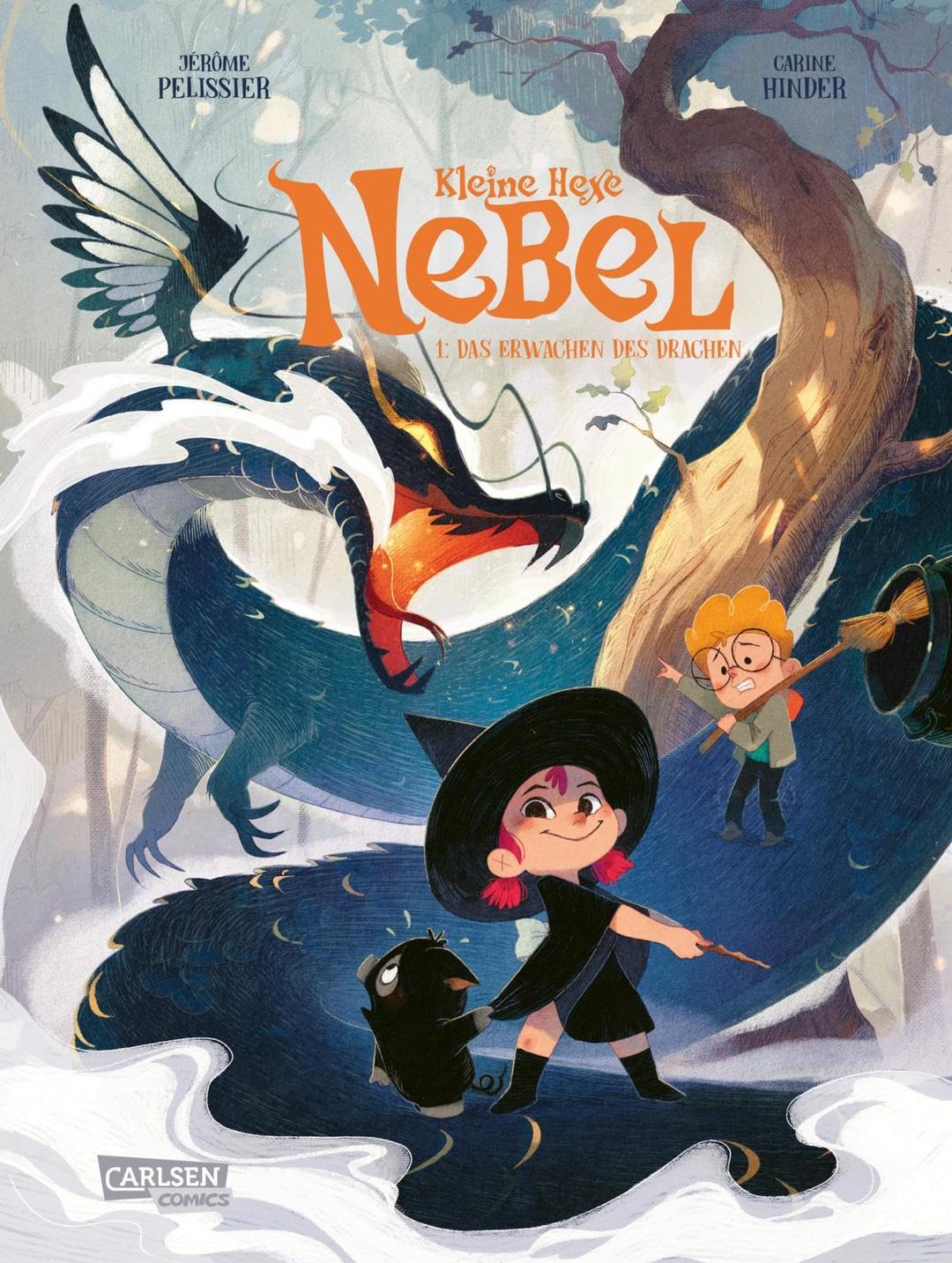 Kleine Hexe Nebel 1: Das Erwachen des Drachen: Witziger Fantasy-Comic für Jungs und Mädchen ab 8 Jahren über eine kleine Möchtegern-Hexe und ihr kleines Schweinchen Hubert (1)