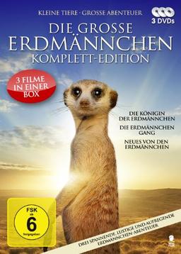 Die große Erdmännchen-Komplett-Edition - 3 spannende und lustige Erdmännchen-Abenteuer in einer Box (Die Königin der Erdmännchen, Die Erdmännchen Gang, Neues von den Erdmännchen) [3 DVDs]