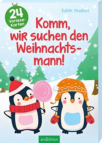 Komm, wir suchen den Weihnachtsmann!: Adventskalender mit 24 Vorlesekarten