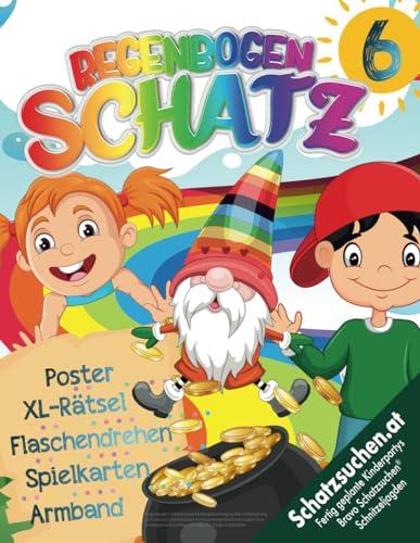 Regenbogen Schatzsuche Kindergeburtstag Spiele Unterhaltung ab 6 Jahren: Schnitzeljagd im Regenbogenland mit magischem Armband und kniffligen Rätseln für Junge & Mädchen (Bravo Schatzsuche)