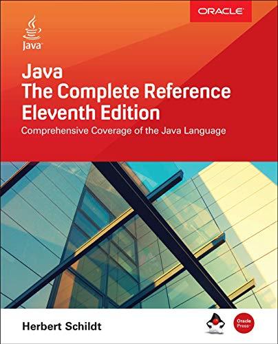 Schildt, H: Java: The Complete Reference, Eleventh Edition