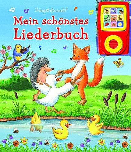 Mein schönstes Liederbuch - Pappbilderbuch und abnehmbarer Musikspieler - Liederbuch mit 15 beliebten Kinderliedern