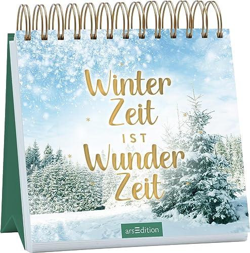 Winterzeit ist Wunderzeit: Achtsame Gedanken und Zitate | Dekorativer Aufsteller für den Advent