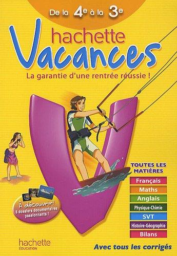 Hachette vacances, de la 4e à la 3e, 13-14 ans