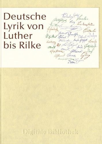 Deutsche Lyrik von Luther bis Rilke (PC+MAC)