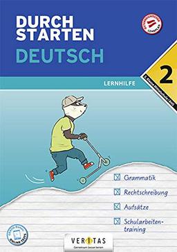 Durchstarten - Deutsch Mittelschule/AHS - 2. Klasse: Lernhilfe - Übungsbuch mit Lösungen