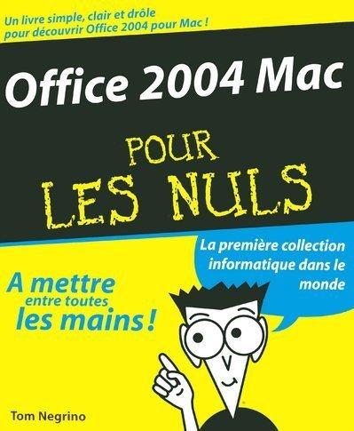 Office 2004 Mac pour les nuls