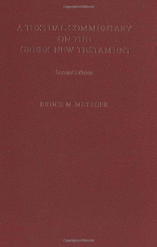 A Textual Commentary on the Greek New Testament